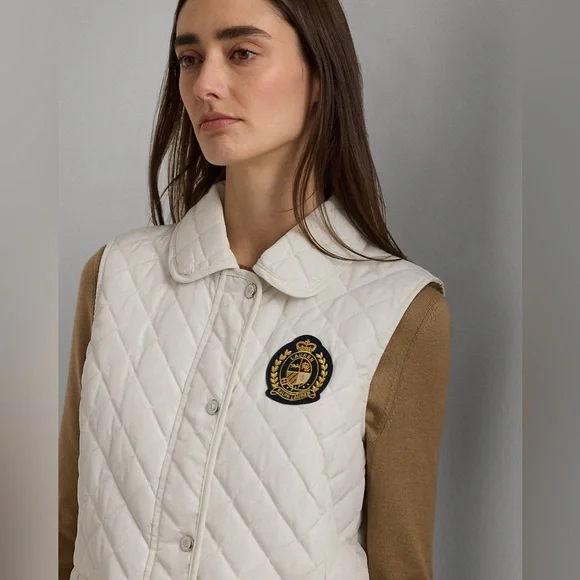 NWT Ralph Lauren Crest Patch Vest - Picture 2 of 6